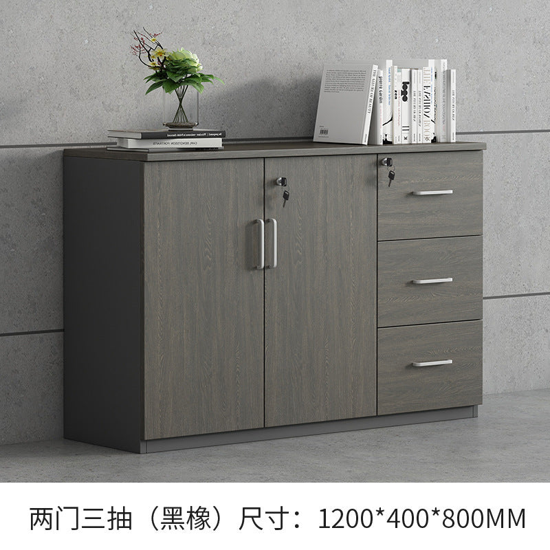 File Cabinet Data Cabinet Low Cabinet Wooden Lockable Archive Cabinet Small Office Storage Side Cabinet Partition Cabinet