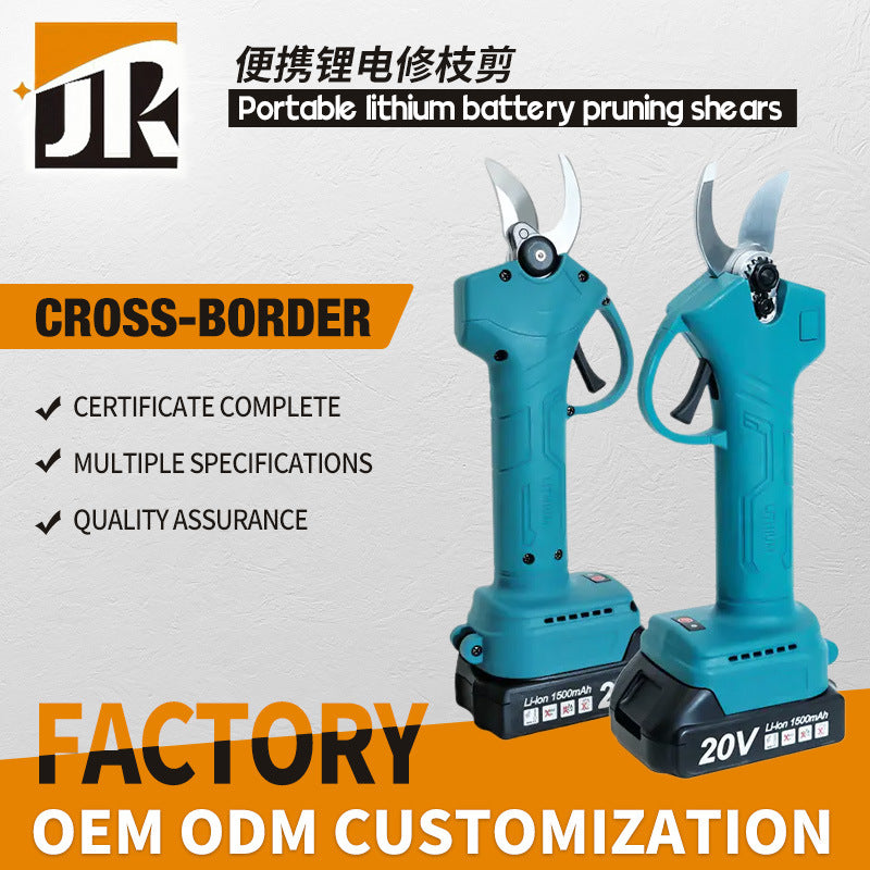 Hot selling portable home electric scissors Rechargeable Pruning Shears for Fruit Trees Lithium Battery Electric Pruner for Garden Pruning