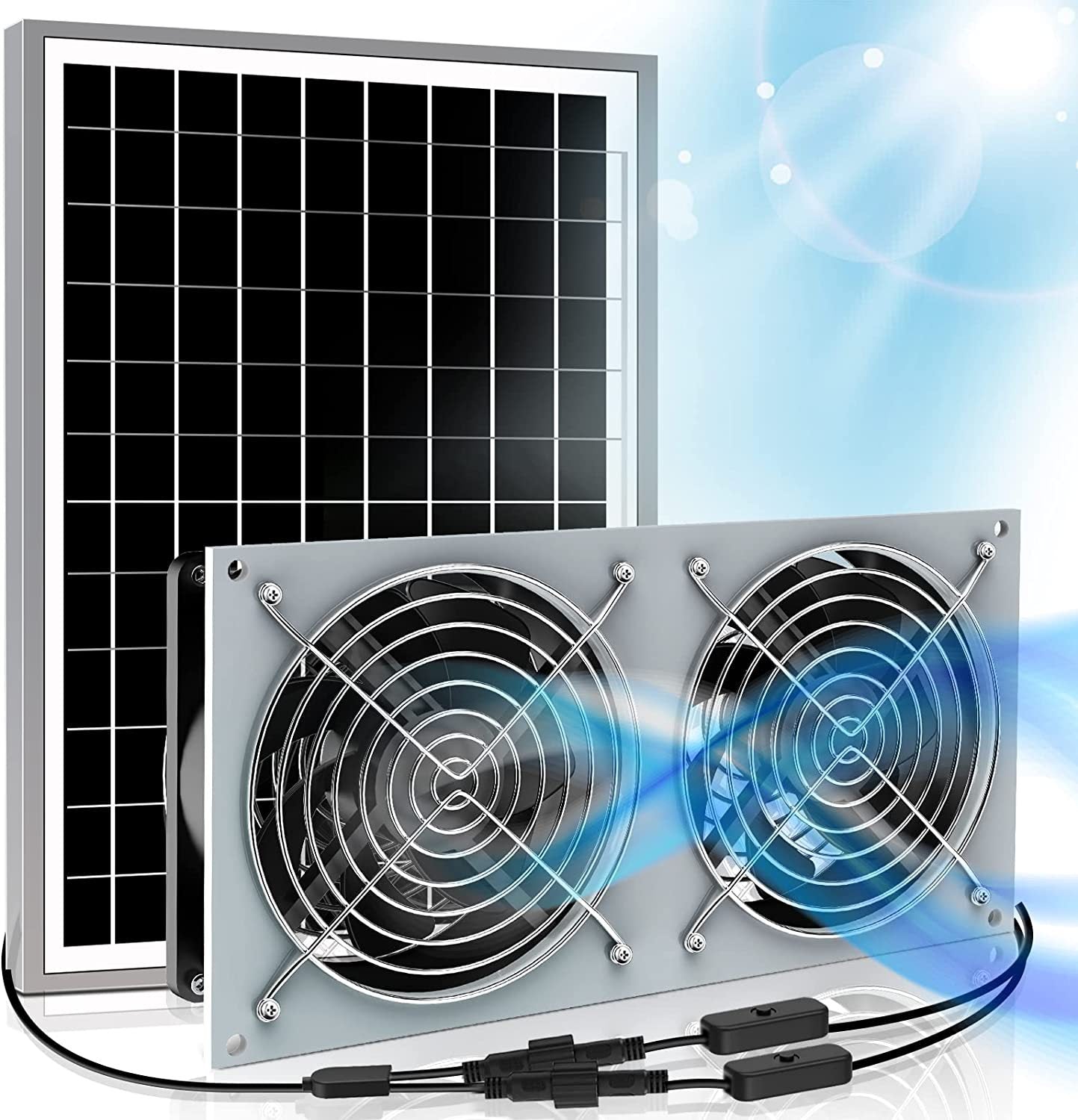 Hot Selling Waterproof Solar Fan Kit22W Solar Panel Fan,Suitable for chicken coops and sheds