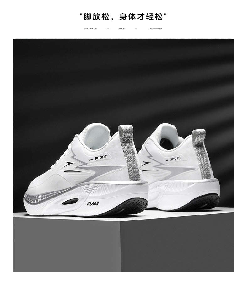 New Feiran Real Explosive Carbon Plate Ultra-light Rebound Couple Running Shoes Youth Non-slip Racing Training Sports Shoes