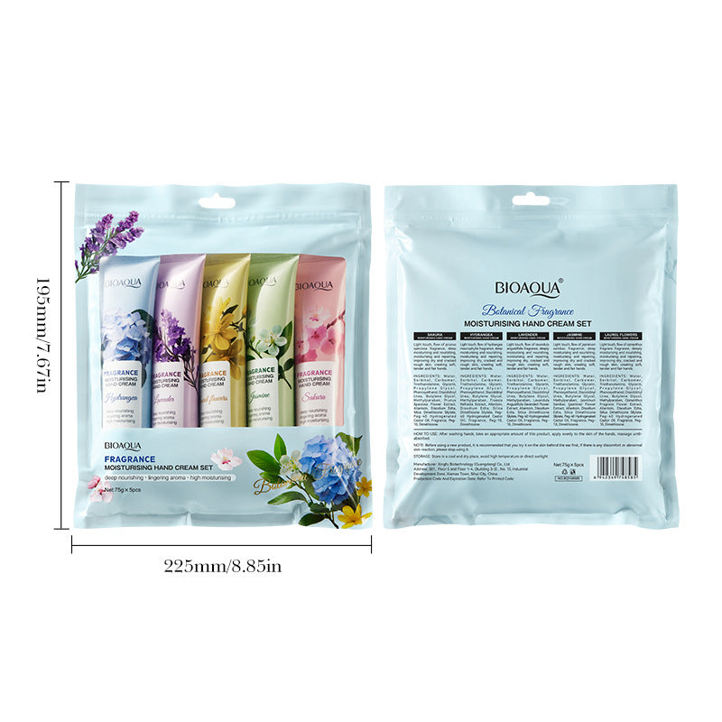 Full English Fragrance Moisturizing Hand Cream Set BIOAOUA Autumn and winter moisturizing hand cream  foreign trade wholesale