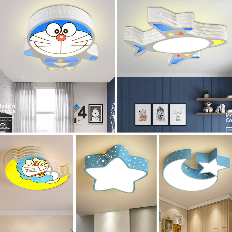 Creative Children's Lamp Bedroom lamp cartoon ceiling light modern minimalist LED Eye Protection Room Lamp Zhongshan Lighting Wholesale