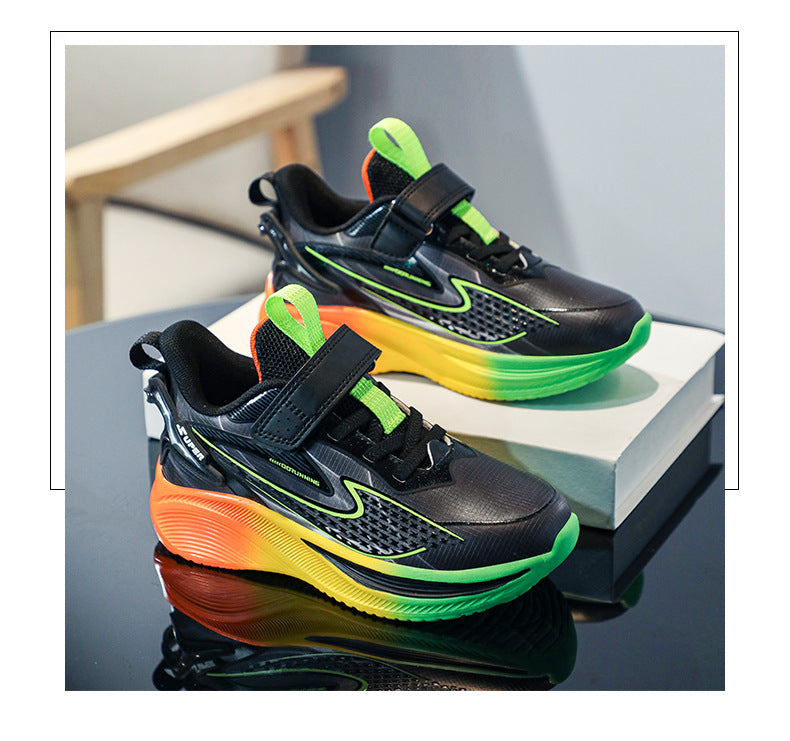 2025New Children's Shoes for Older Kids, Student Training Running Shoes, Lightweight Breathable Trendy Shoes for Boys, Girls' Youth Sports Shoes