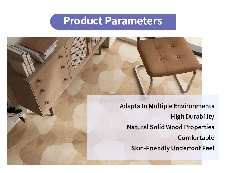 Customizable 18mm Solid Wood Oak Lotus Pattern Engineered Decking Flooring | Waterproof Outdoor Luxury Villa Living Room Design