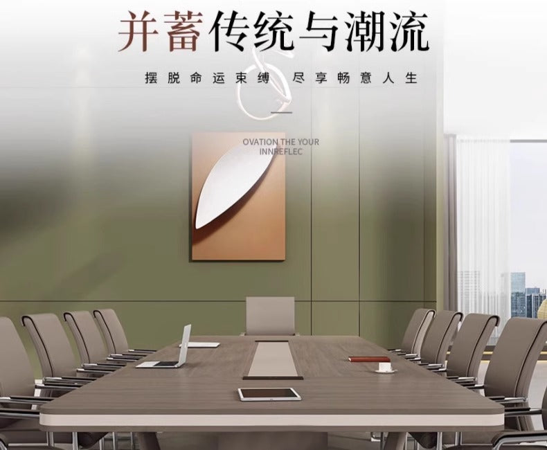 Conference Table Training Office Furniture Long Table Rectangular Table Office Large Simple Modern Meeting Table and Chair Set