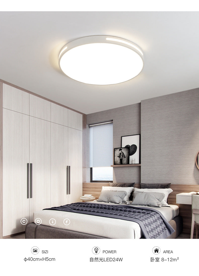 Ultra-thin Modern Minimalist LED Ceiling Lamp Round Bedroom Lighting Living Room Lamp Creative Study Dining Room Balcony Lighting Fixture