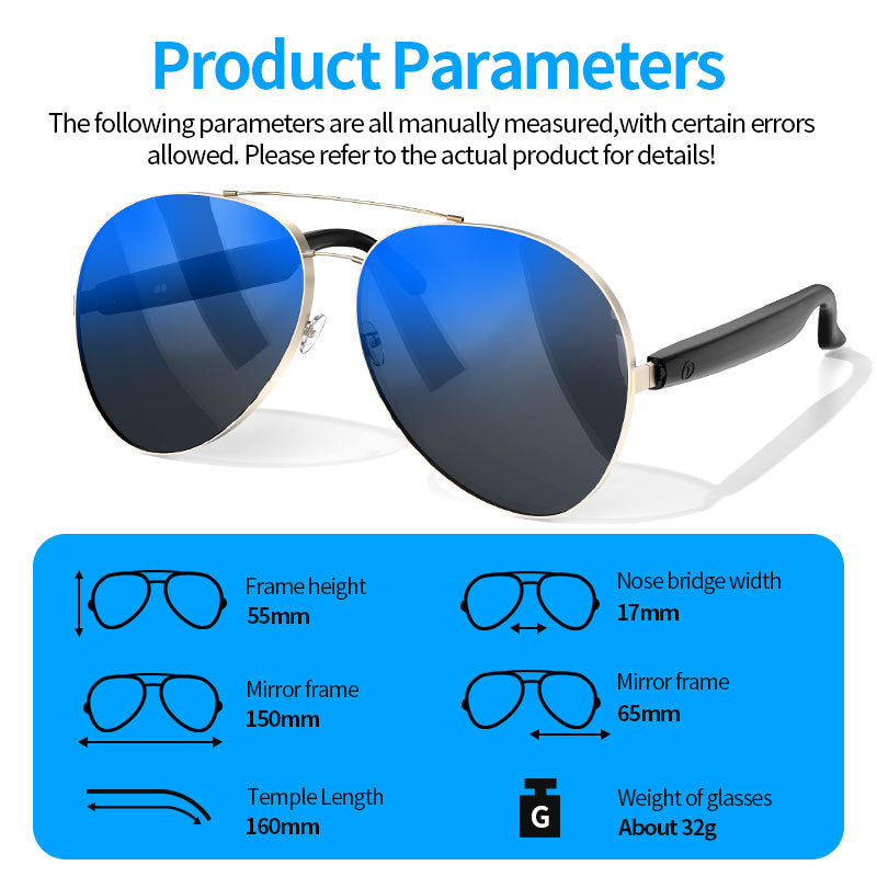 New Hot-Selling Smart AI Bluetooth Glasses Call Business Bluetooth Headset Smart Glasses TWS No reviews yet