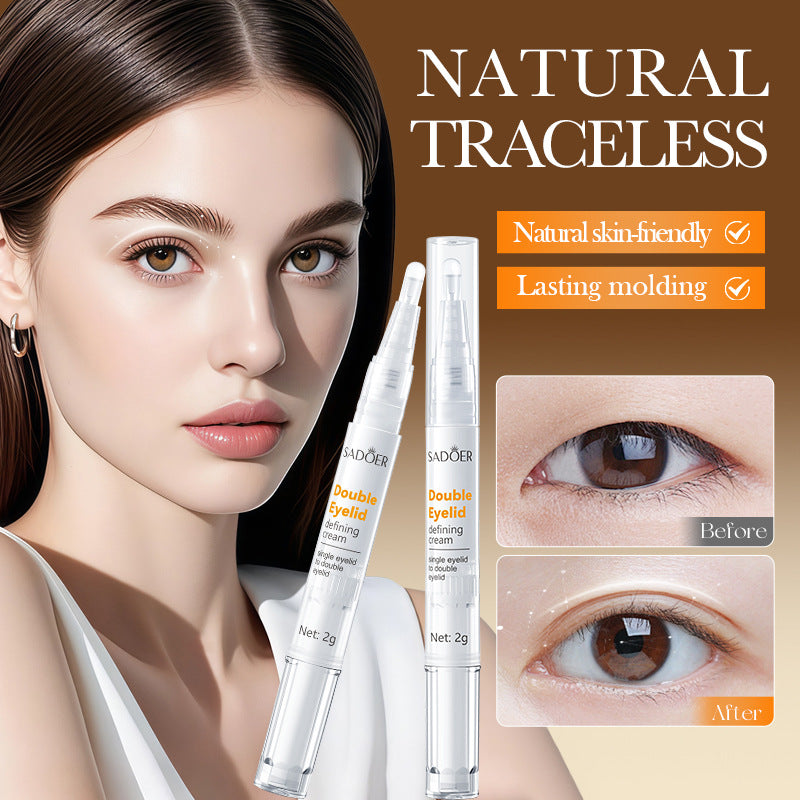 Cross-border Double Eyelid Shaping Cream2g Natural Traceless Styling Refreshing Setting Cream Export Manufacturer Wholesale