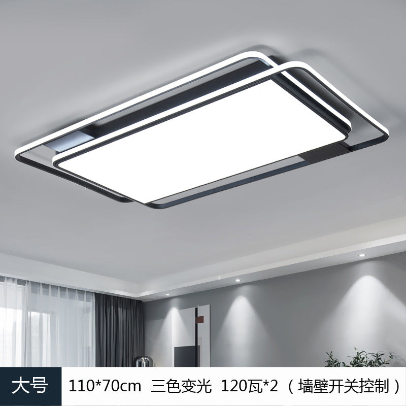 Ceiling Lamp led Living Room Lamp Rectangular Elegant Home Modern Simple Bedroom Lamp Whole House Lighting Set Combination