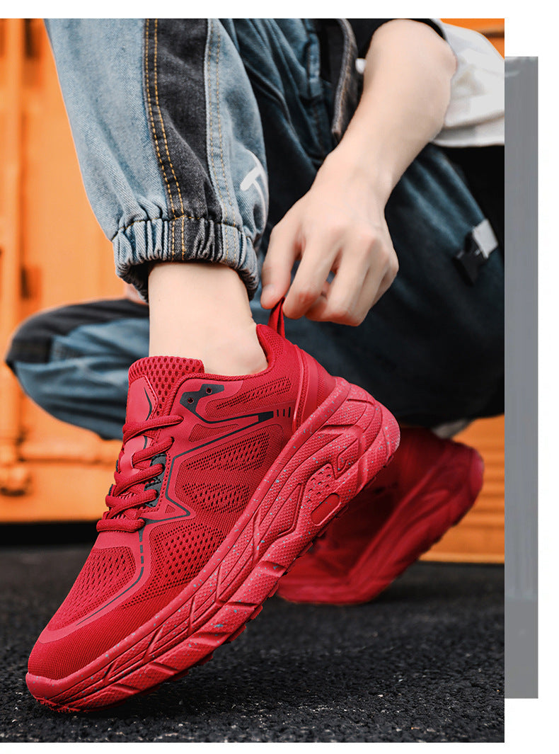 Dropshipping Couple Casual Sports Shoes Student Running Shoes Marathon Running Shoes Jacquard Foreign Trade Live Streaming Men's Shoes