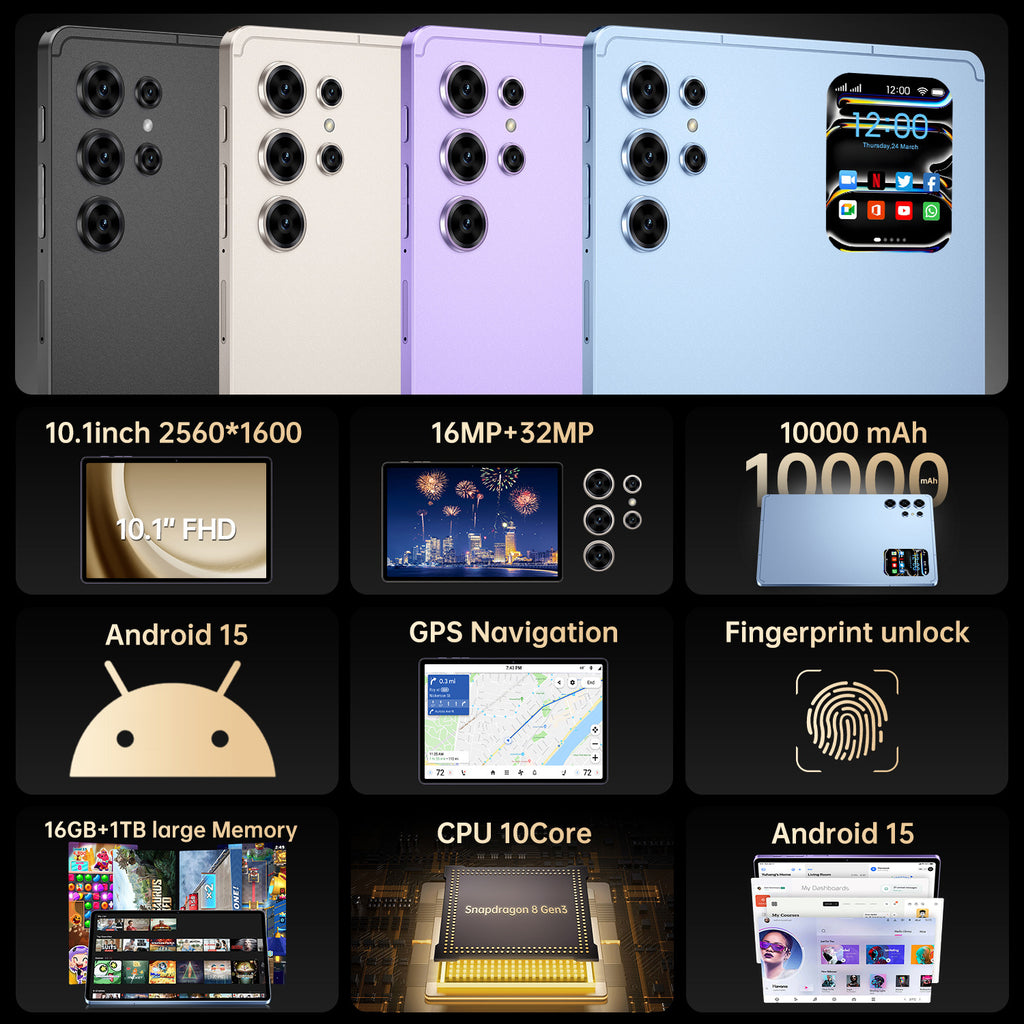 Hot Sale Pad 25 Ultra Android Tablet16+1TB Large Screen Eye Protection Computer Manufacturer Wholesale