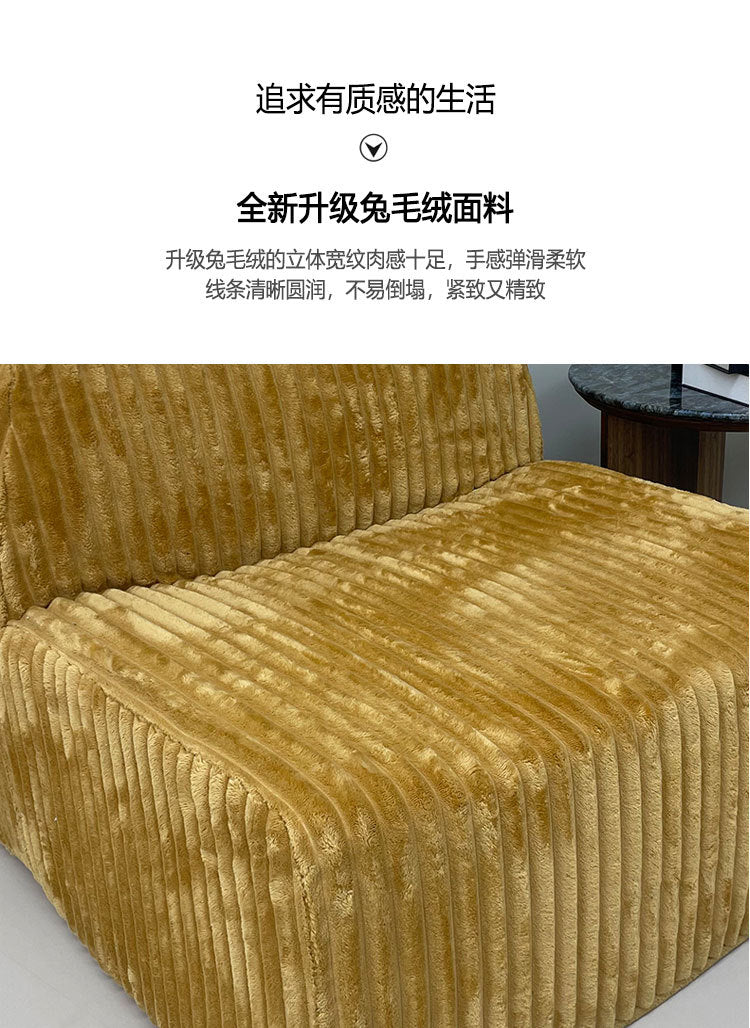 2025New Mid-Century Style Simple Living Room Small Apartment Straight Row Rental Bedroom Two or Three-Seater Fabric Sofa