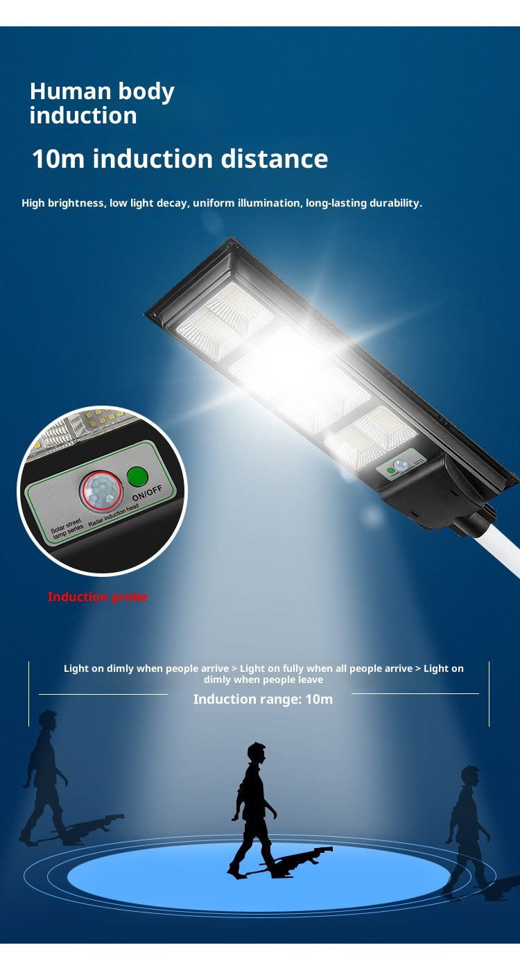 Solar Outdoor Garden & Road Lights IP65 Waterproof LED High Pole Mount with Aluminum Construction