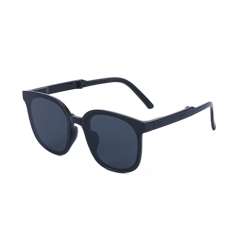 New Fashion Foldable Sunglasses for Women UV Protection Polarized Sunglasses Trendy Portable Full Frame Sun Glasses