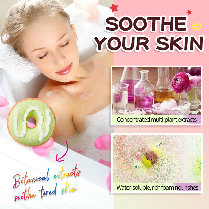 Full English Macaron Donut Bath Salt Ball SADOER Clean Body Bath Salts  Wholesale