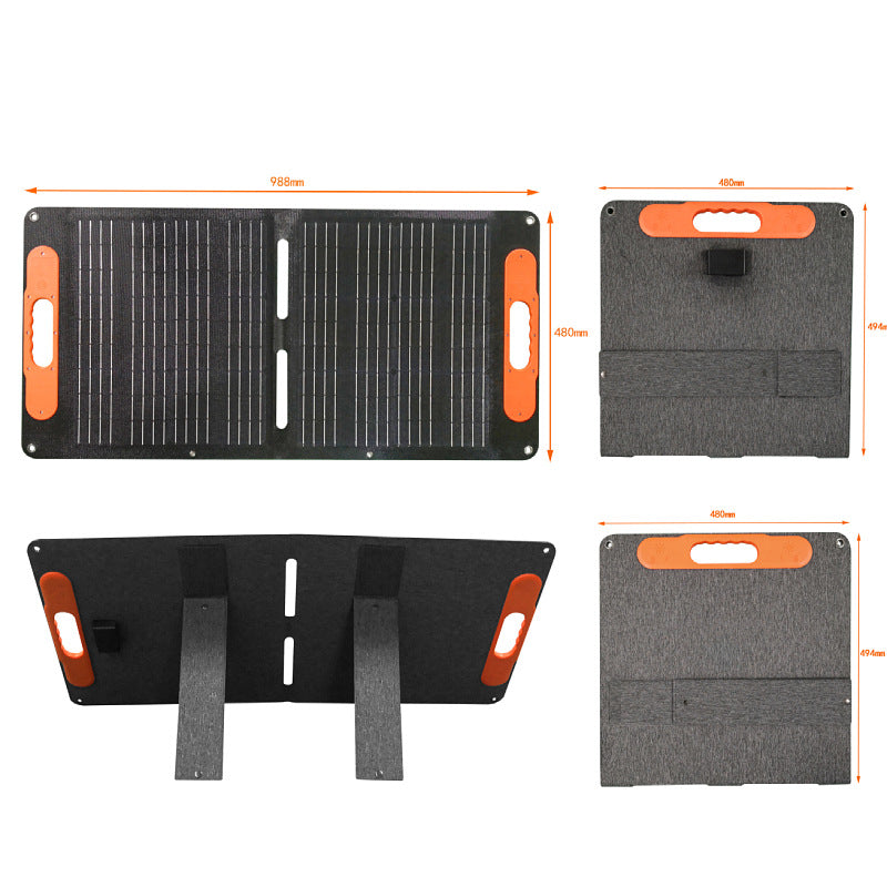 Solar Folding Bag60W Outdoor Self-Driving Camping Emergency Charging Portable Power Supply Energy Storage Power Generation Panel