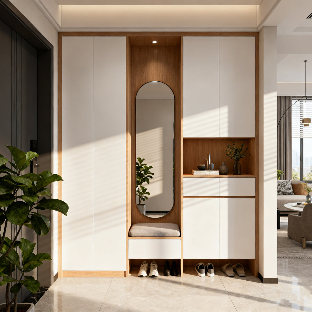 Custom Honeycomb Aluminum Alloy Shoe Cabinet for Whole House, Living Room, Home Entrance, Entryway Storage, Integrated Cabinet, Factory Direct