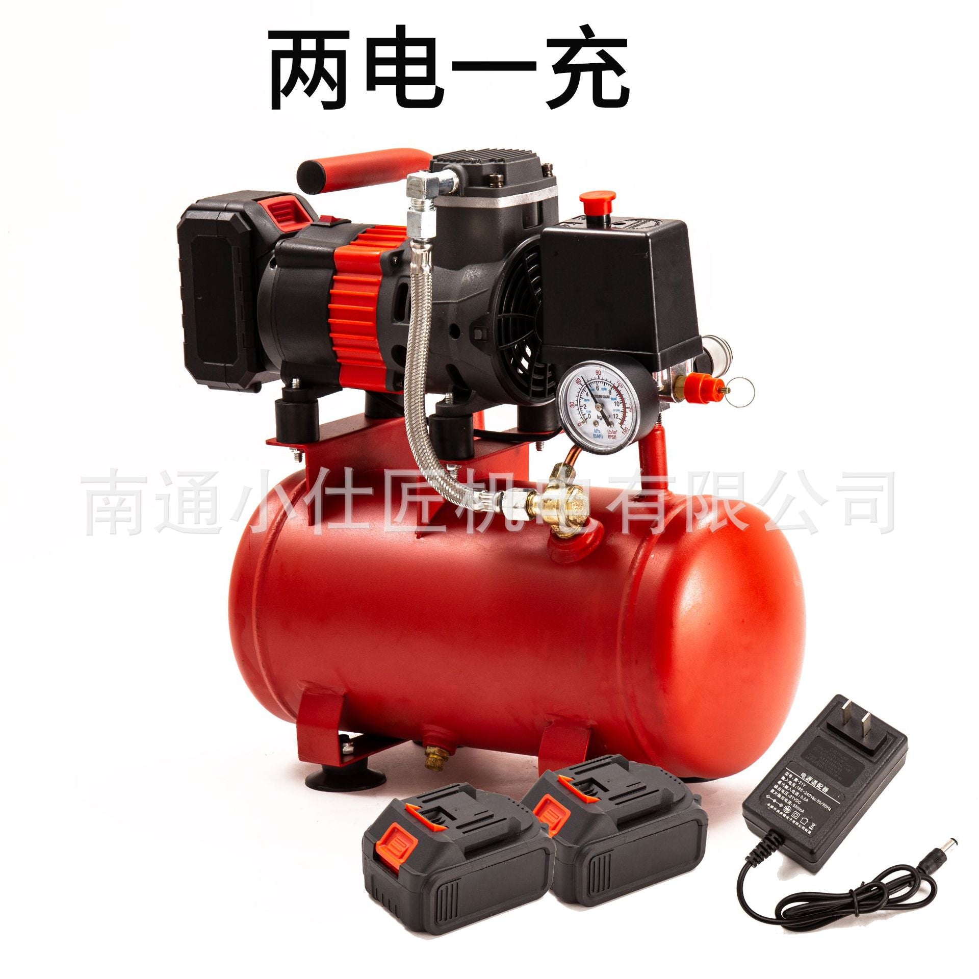 Lithium Battery Air Compressor Wireless Air Compressor Small Portable Inflator High Power Woodworking Air Pump High Pressure
