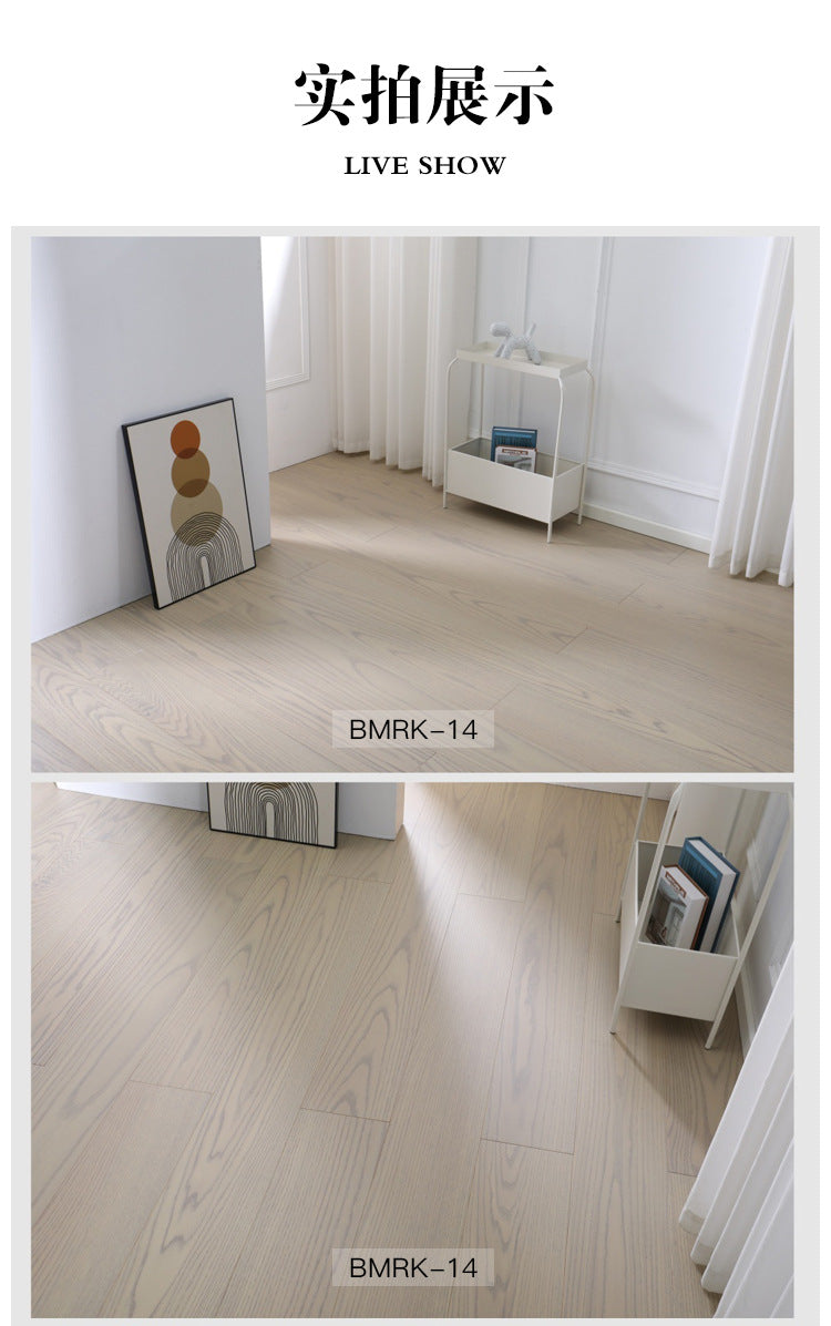 1.9North American Oak AB3.0mm Pure Three-Layer Solid Wood Composite Flooring, Floor Heating, Moisture-Proof, Locking Three-Layer Flooring