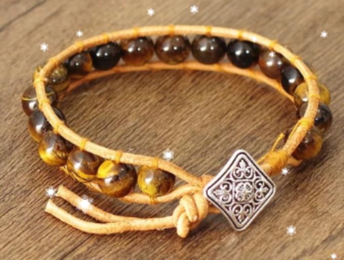 108Pink Quartz Bracelet Lotus Lucky Tree Pendant Labradorite Braided Bracelet Agate Tiger Eye Elastic Bracelet