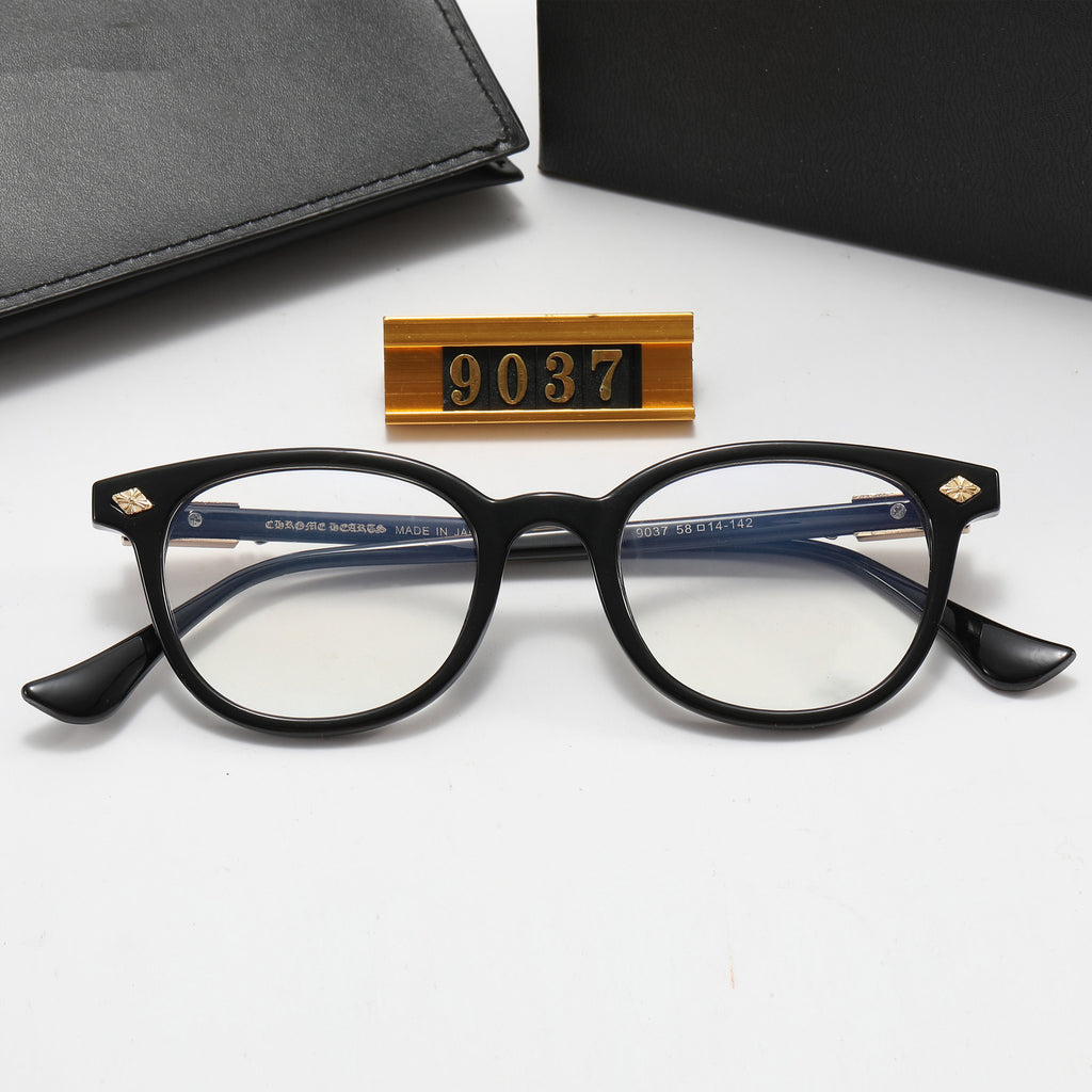 New style sunglasses for men and women with square frames9037Flat Mirror Classic Outdoor Travel Fashion Optical Glasses