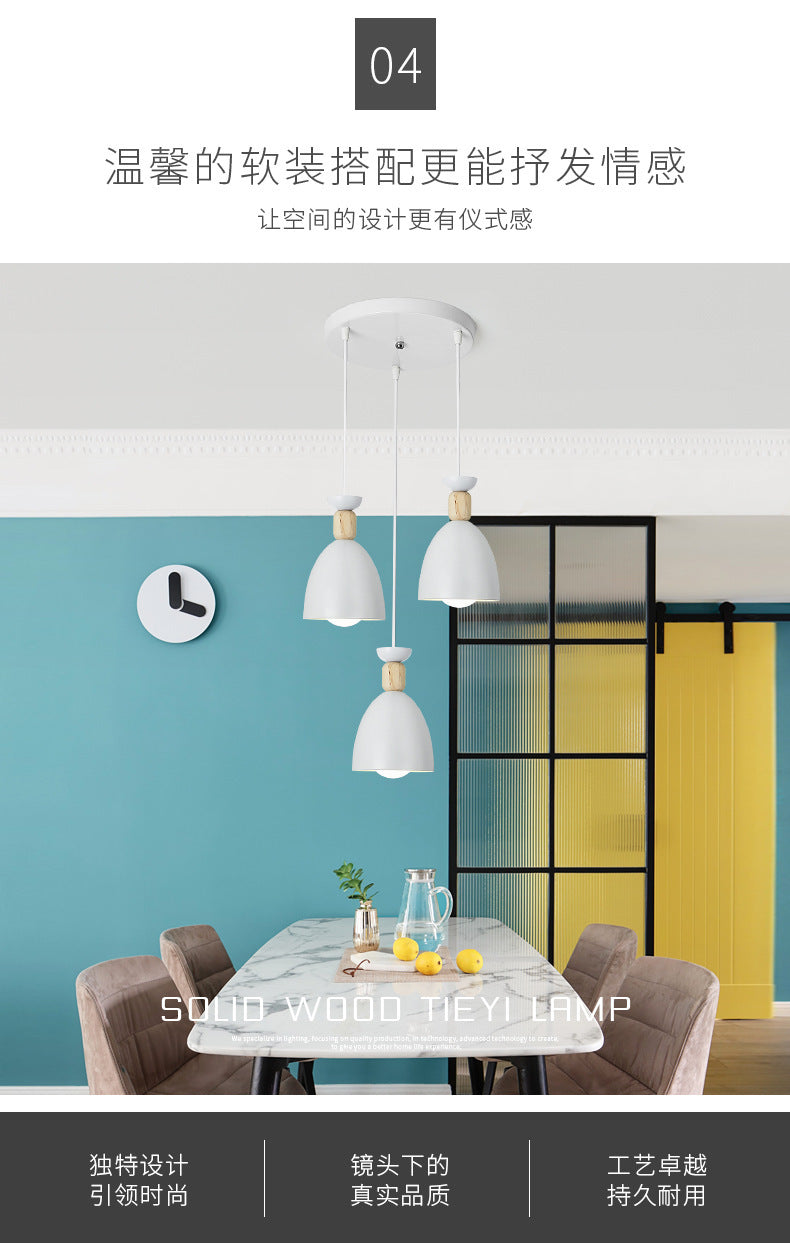Zhongshan Restaurant Pendant Light Modern Simple Elegant Internet Celebrity Lighting Creative Personality Dining Room Bar Table Nordic Pendant Light