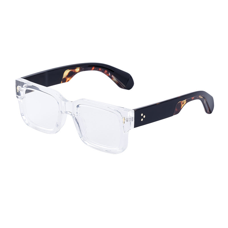 2025New Retro Square Frame Sunglasses for Men High-End European and American Retro Sunglasses Men's Trend sunglasses