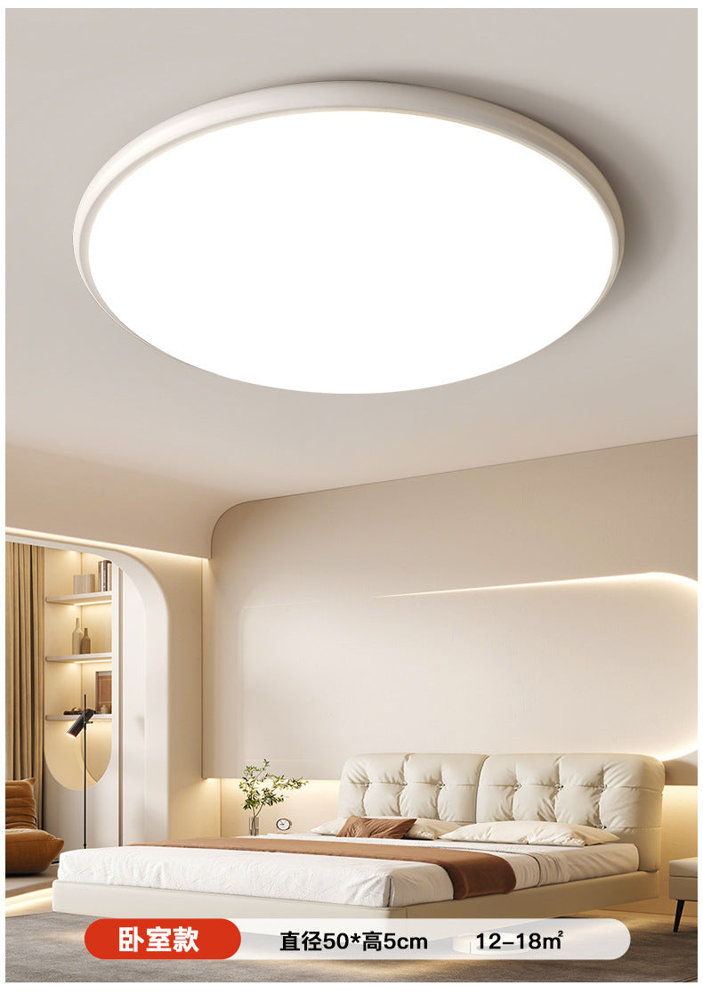 Lamp in the Living Room Modern Minimalist and Magnificent2025New Ceiling Light Ultra-Thin Bedroom Light Zhongshan Lighting Full Spectrum Main Light