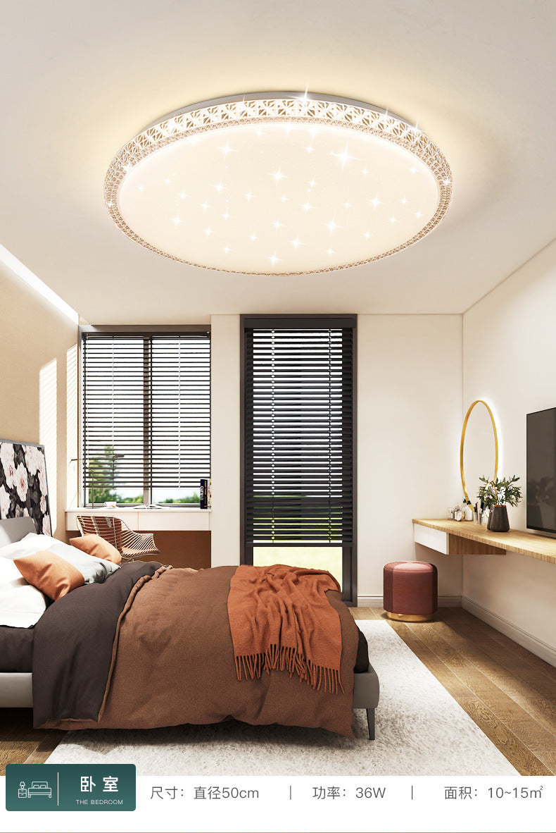 Imitation Crystal New Living Room Lamp LED Ceiling Lamp Master Bedroom Light Fixture Modern Simple Elegant Luxury Hall Main Light