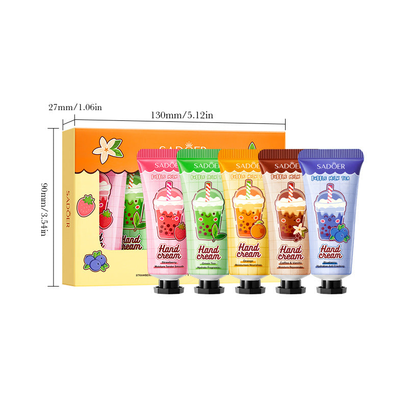 Full English Milk Tea Fruit Fragrance Hand Cream Set SADOER Autumn and winter hand cream  foreign trade wholesale