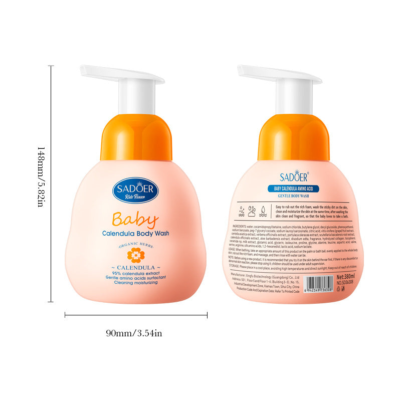 Calendula Children's Body Wash SADOER Amino Acid Cleansing Body Wash Cross-Border Wholesale