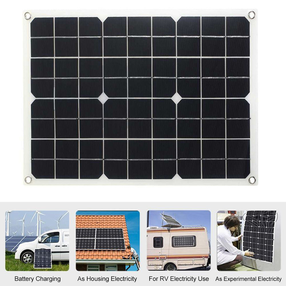 Solar Panel280X420mm Monocrystalline Solar Charging Panel 5V Double USB Mouth Shopee Export