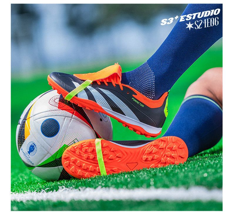 World Cup Football Shoes Men's New Style Grassland Competition AG Spike TF Broken Nails Adult Youth Student Sports Training