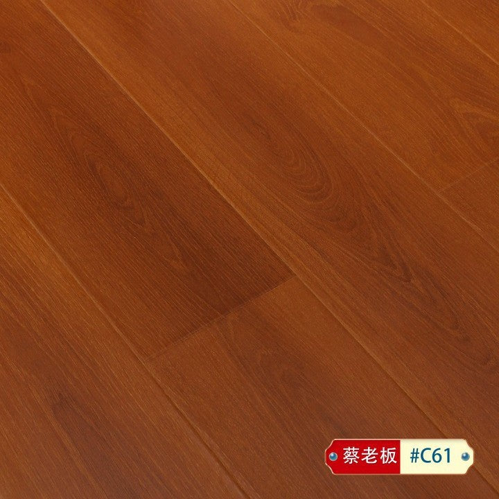 Laminated Flooring Heat Insulation Wear-resistant Waterproof for Home and Hotel Projects12mm Gray solid wood composite flooring