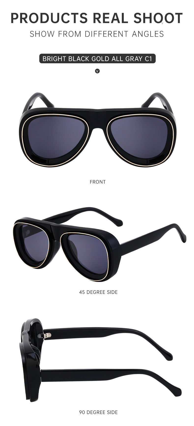 European and American Toad Sunglasses for Men, High-End Pilot Sunglasses, Men's Driving Sun Protection Glasses sunglasses