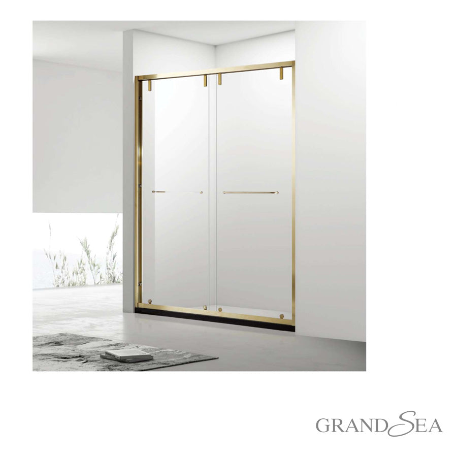3 Panel Sliding Standard Shower Door Design With High Accessory