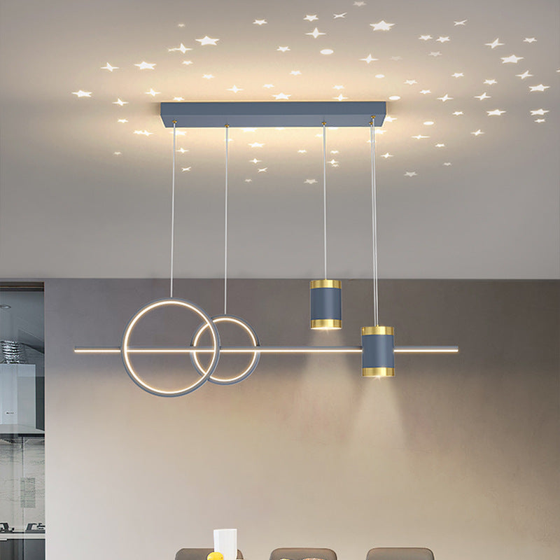 Living Room Pendant Light Modern Minimalist Lighting Internet Celebrity Light Luxury Nordic Lamp Creative Starry Sky Bedroom Bar Counter Dining Room Pendant Light