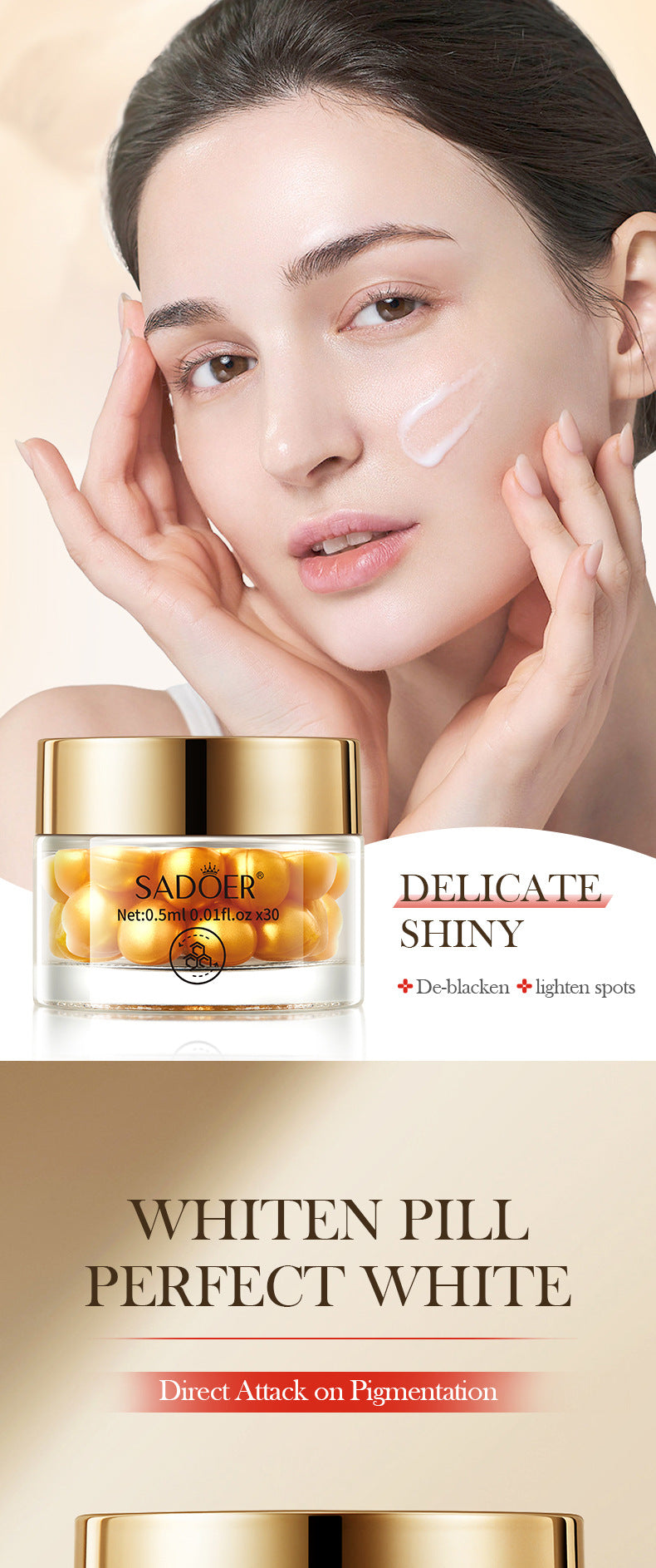 Anti-Wrinkle Pills Anti-Wrinkle Essence Oil SADOER Firming, Moisturizing and Rejuvenating Essence Cross-Border Foreign Trade Wholesale