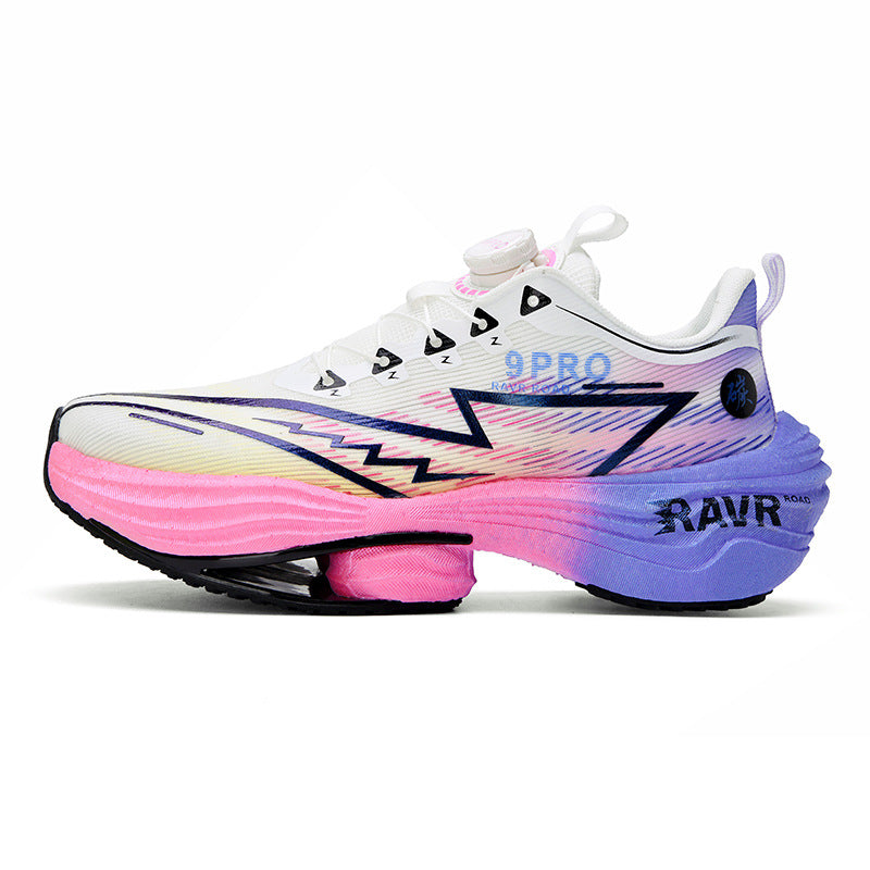 2025Autumn Winter Casual Fashion Double Mesh Knob Buckle Sneakers Super High Elastic Soft Sole Carbon Plate Anti-Slip Running Shoes