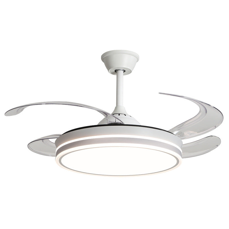 2025New Modern Minimalist Ceiling Fan Light Living Room With Electric Fan Chandelier Dining Room Bedroom421-inch Invisible Fan Light