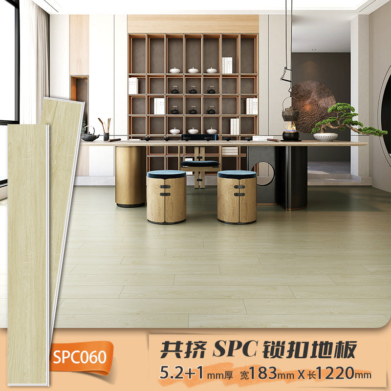Anti-Slip Waterproof Fireproof Locking Eco-Friendly Flooring Commercial Project spc Stone Plastic Locking Type PVC Stone Crystal Flooring