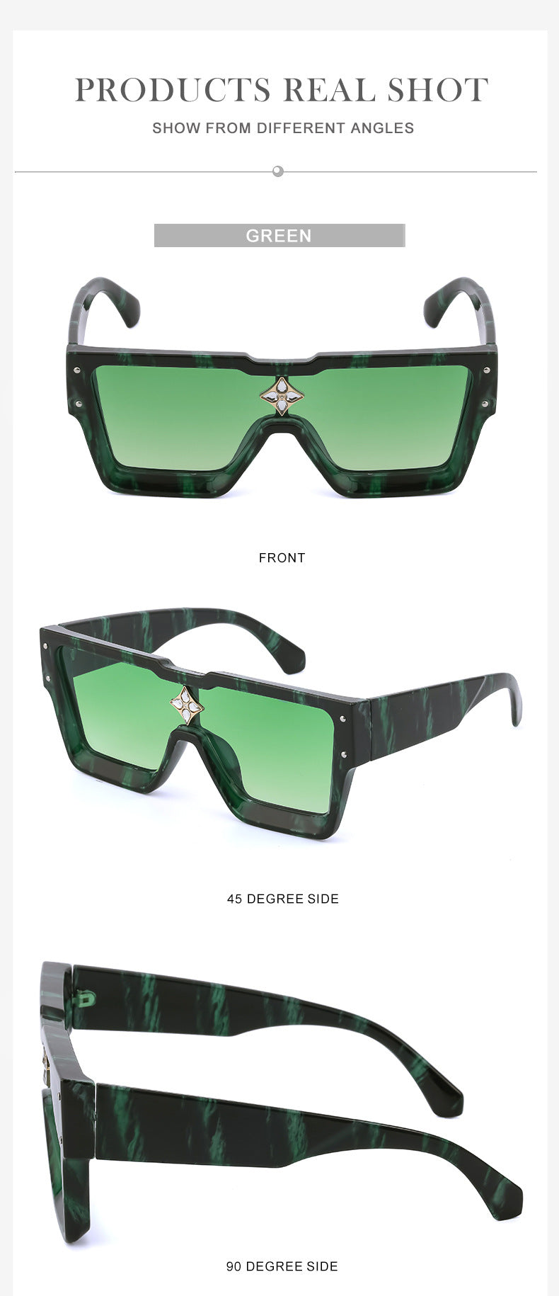 2025European and American 0k Rich Women Large Frame Sunglasses New One-piece Internet Celebrity Sunglasses for Women Trendy sunglasses