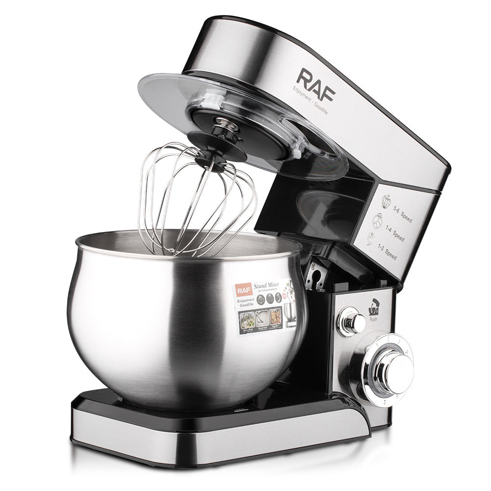 RAF European Standard Kitchen Machine6.8L Automatic Household Small Multi-Functional Dough Mixer for Beating Egg Liquid and Kneading Dough