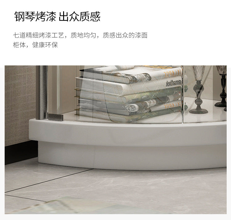 Corner Cabinet Wall Corner Cabinet Triangular Corner Cabinet Modern Simple Glass Wine Cabinet Triangular Cabinet Living Room Cabinet Display Cabinet