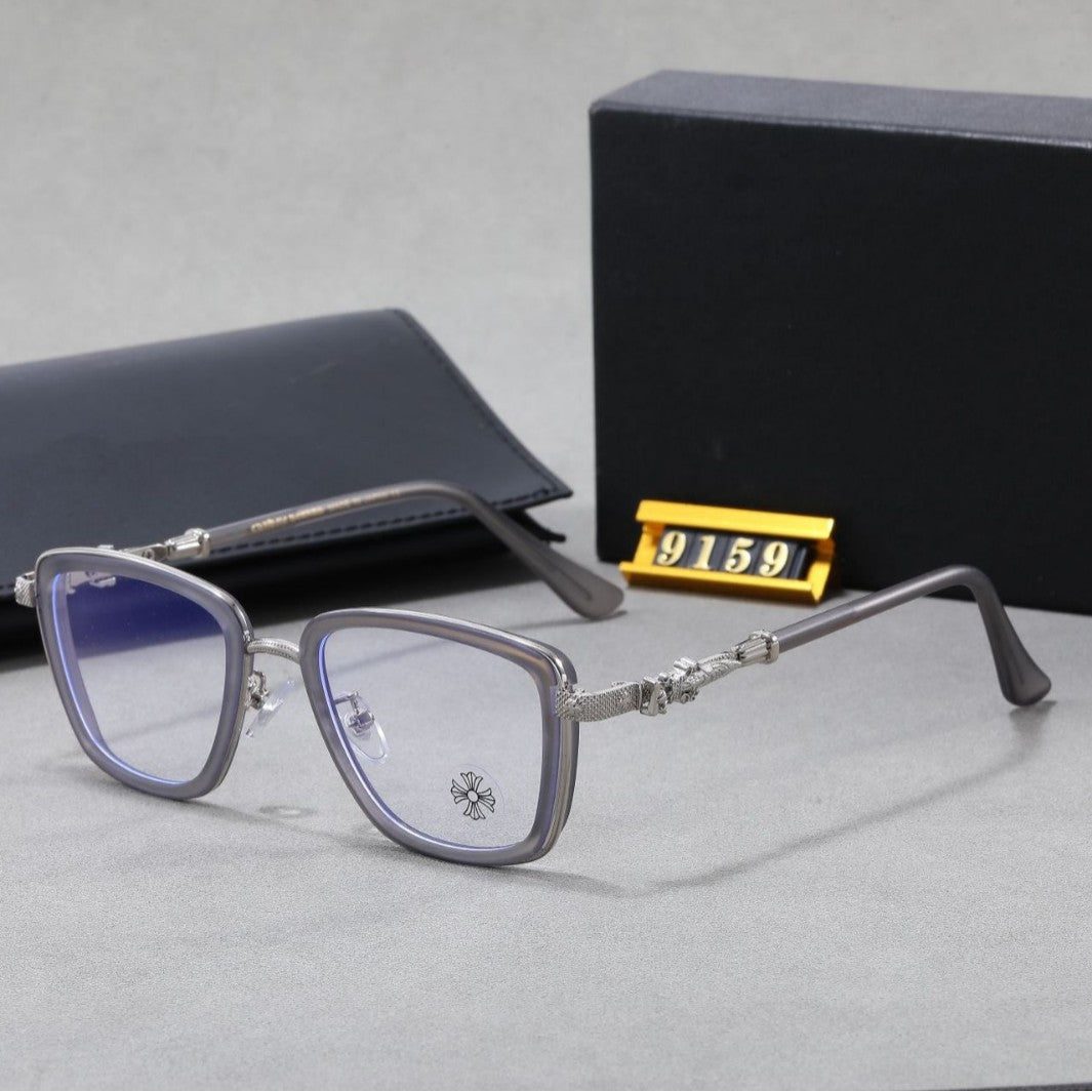 Crowe Style Pilot Double Bridge Sword Model Glasses Frame Large Size Men's Changeable Color Retro Wide Rim High Prescription