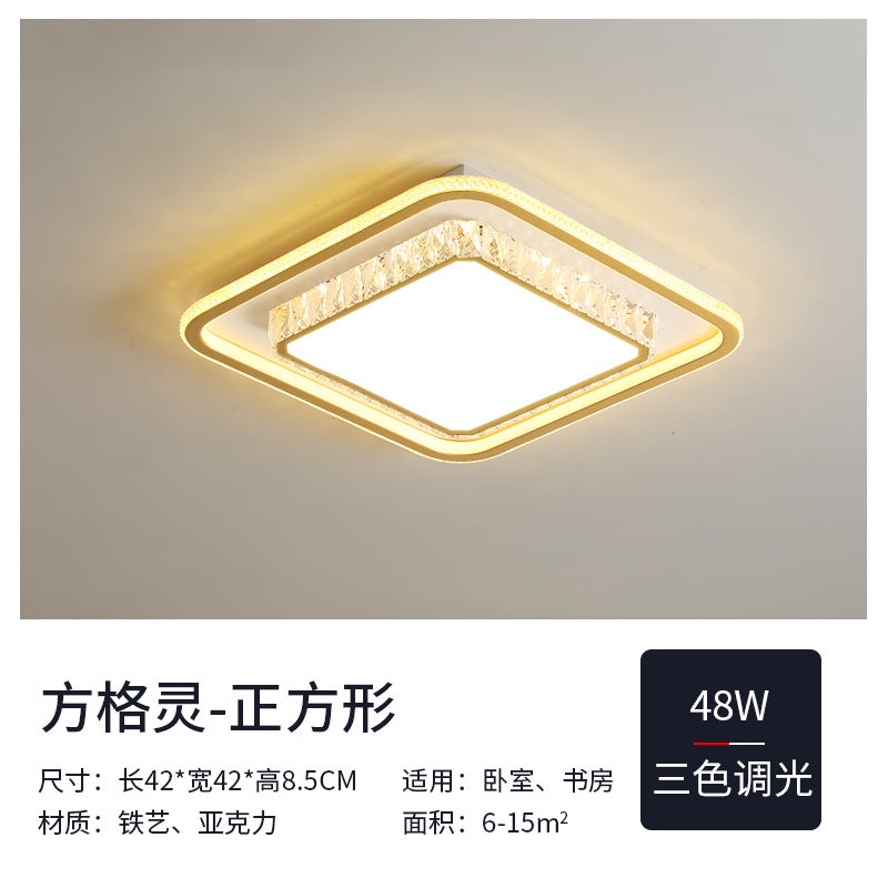 2025New Year's New Lamps Living Room Lamps Modern Simple Atmosphere Ceiling Lamps Light Luxury Crystal Lamps Restaurant Lamps Bedroom Lamps