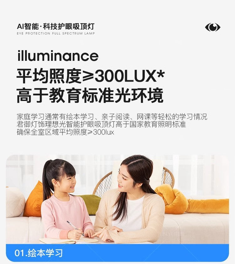 Light Luxury Living Room Ceiling Lamp New Crystal Lamp Cream Style High-end Bedroom Main Lamp Round Shape led Eye Protection Lighting