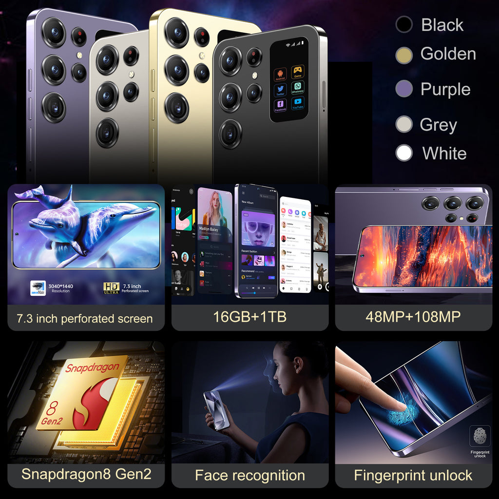 Hot-Selling Mobile Phone S25 Ultra Android Smartphone16+1TB Hot-selling Secondary Screen TK Mobile Phone