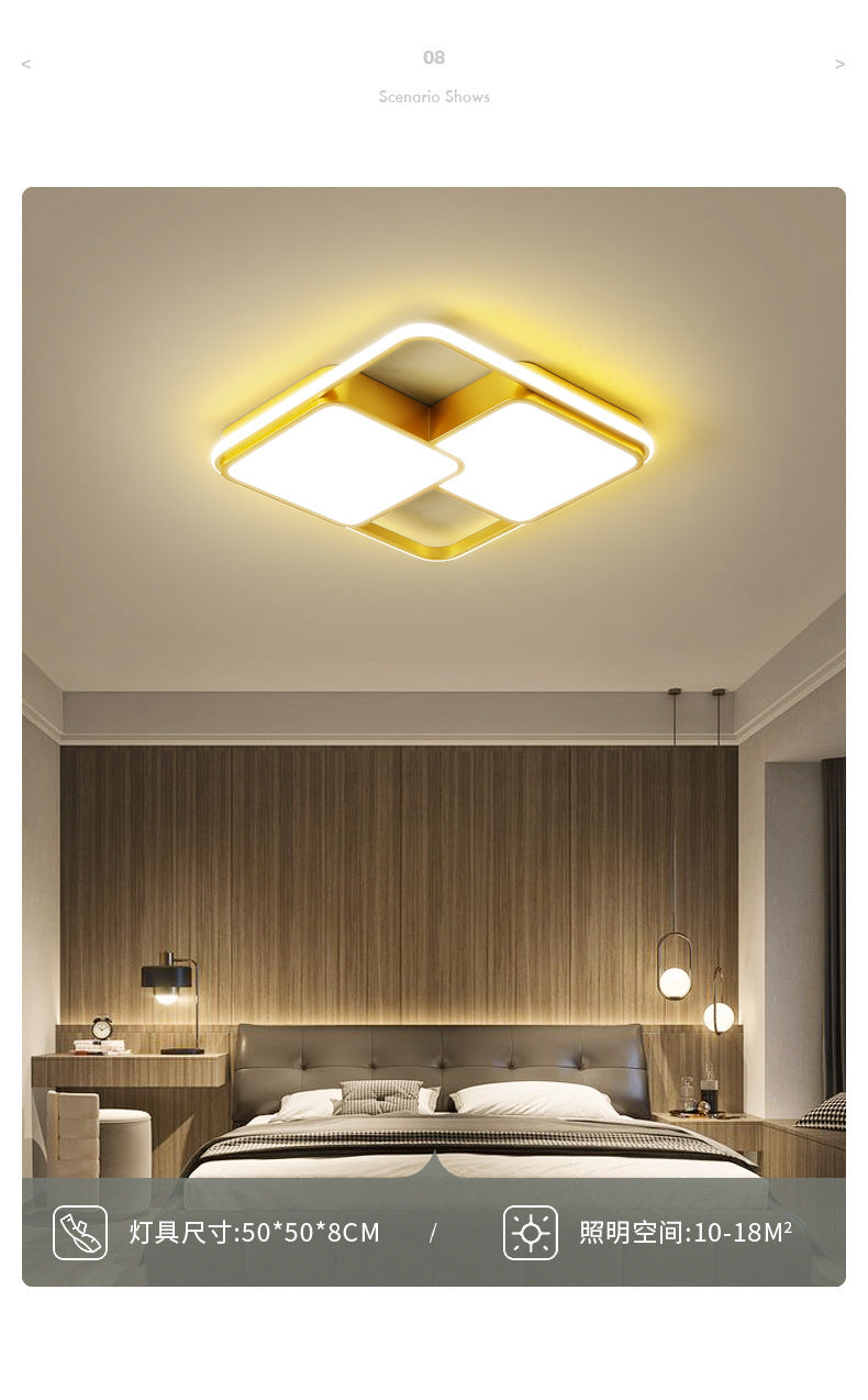 led Ceiling Lamp Master Bedroom Lamp Cozy Modern Minimalist Children's Room Lamp Creative Personality Room Lamp Ceiling Light Fixture