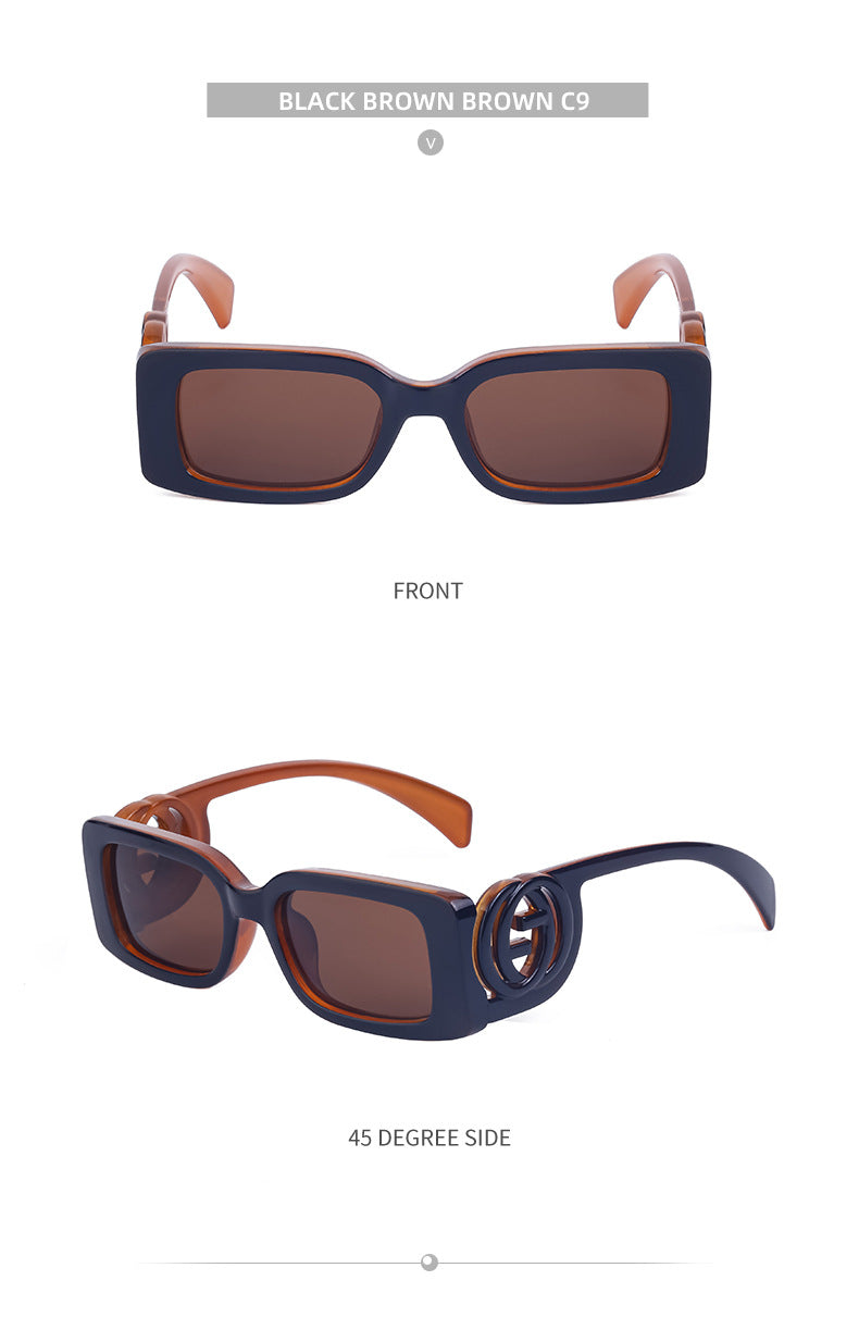 New Fashion Square Frame Sunglasses for Women, Unique Small Frame Sunglasses for Men, Wholesale Glasses sunglasses